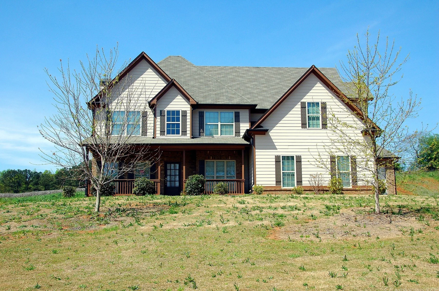 Freshly finished home exterior